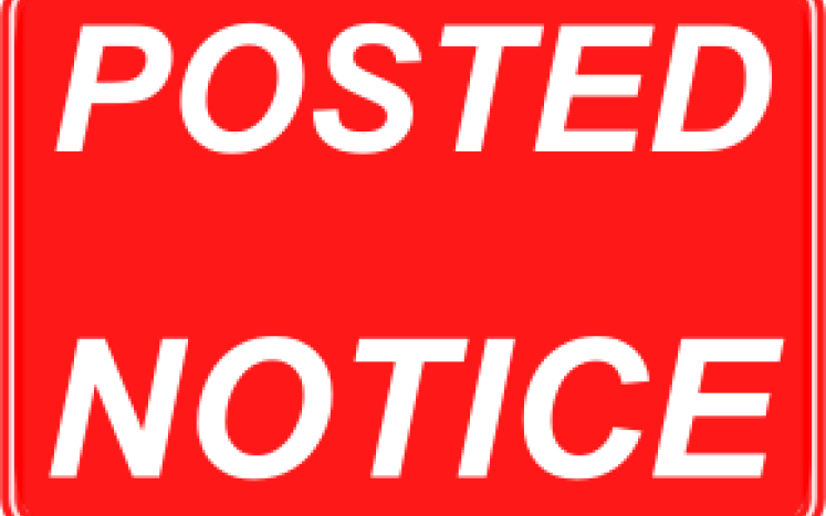 Posted Notice
